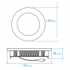 Downlight empotrar redondo 6W blanco neutro GL Iluminación